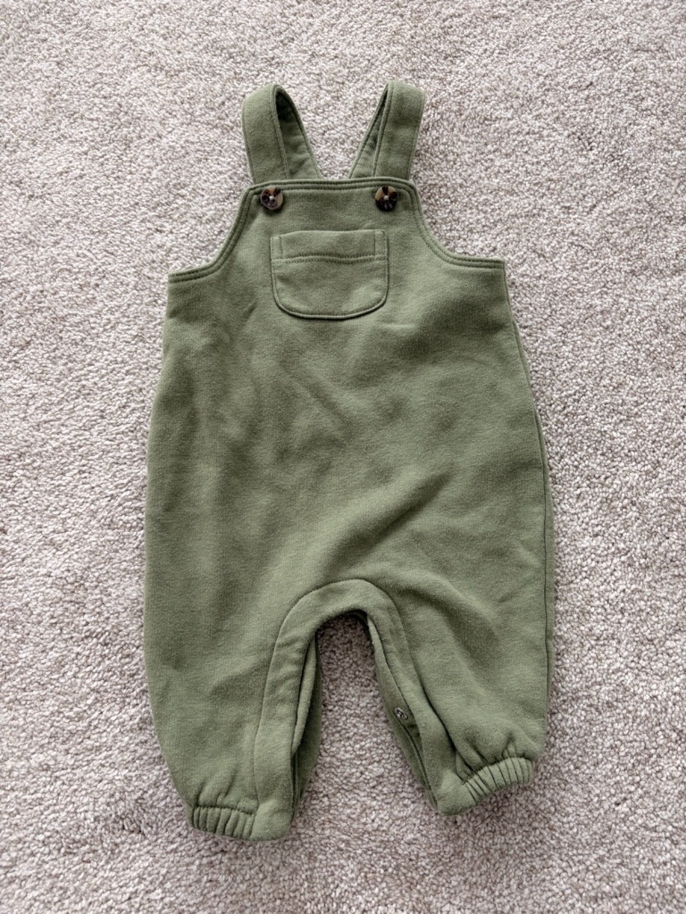 Old Navy Green Fleece Overalls